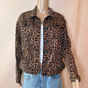 leopard denim jacket